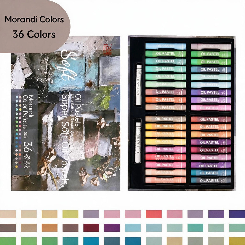 Varden Ultra -Soft Rich oil Pastels Set，Morandi 36 Colors