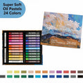 Varden Ultra -Soft Rich oil Pastels Set，24 Colors