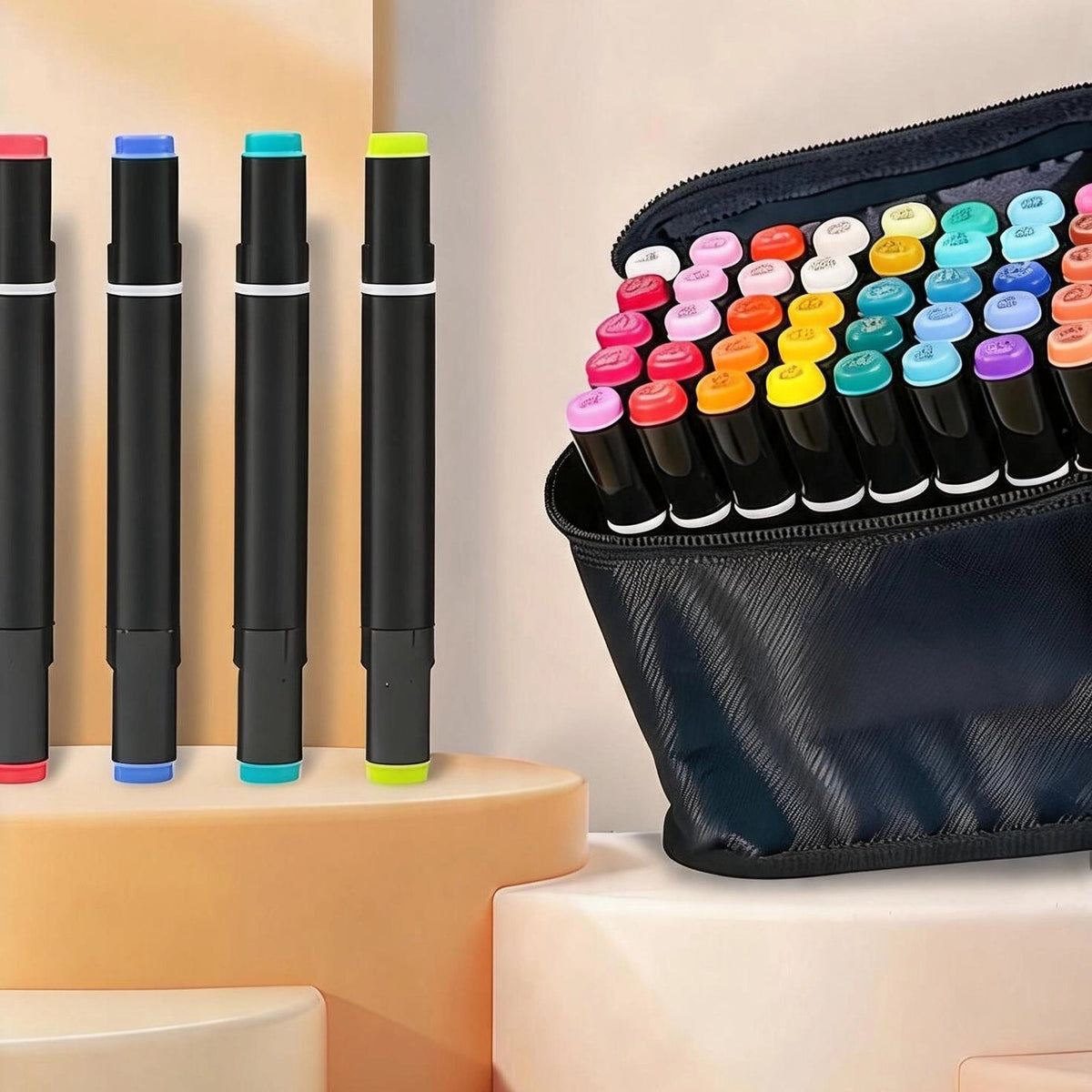 Varden Ultra-Vibrant Rich Dual-Tip Markers, 24 Colors